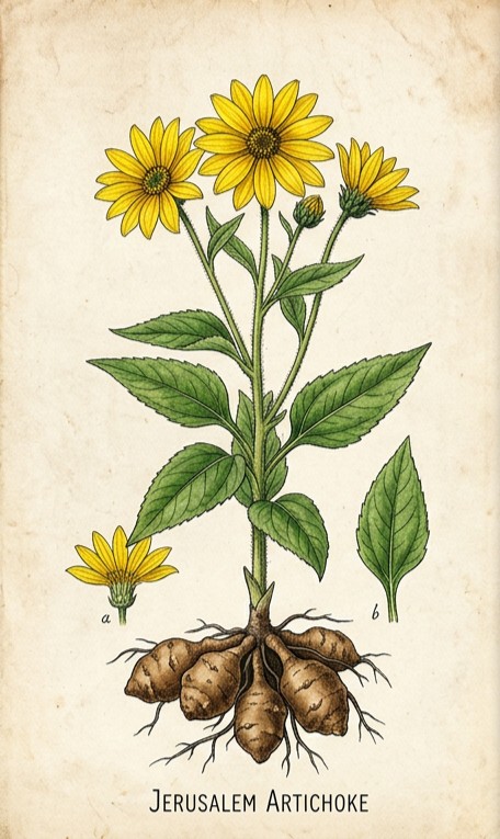 Jerusalem artichoke  skizze