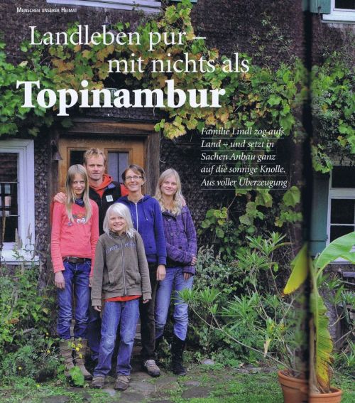 Artikel über die Topinambur Manufaktur in der Landlust